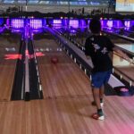 Bowling in action